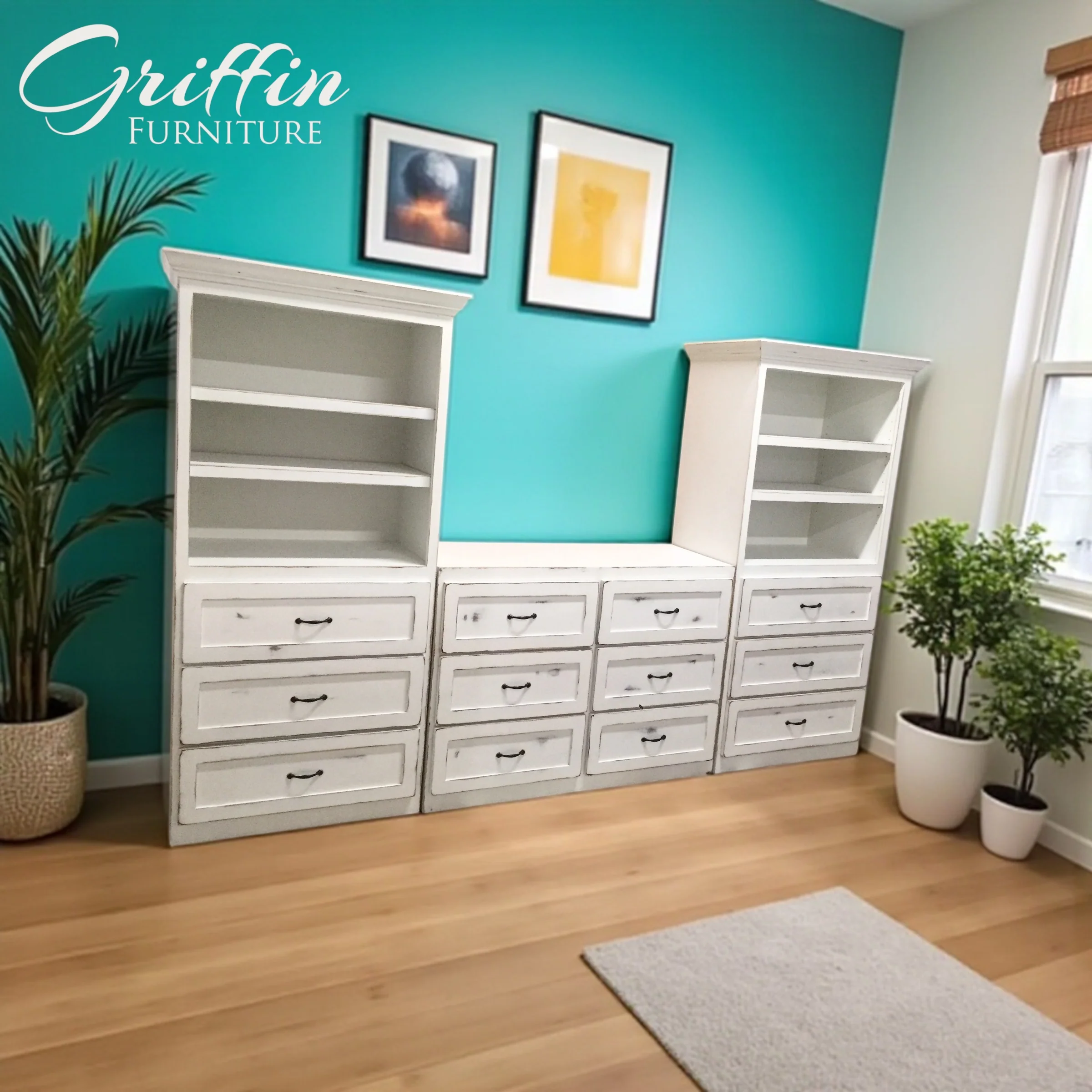 Augusta Bedroom Storage Furniture | Bookcase, Drawers, Dresser & TV Stand | Griffin Furniture USA - Image 7