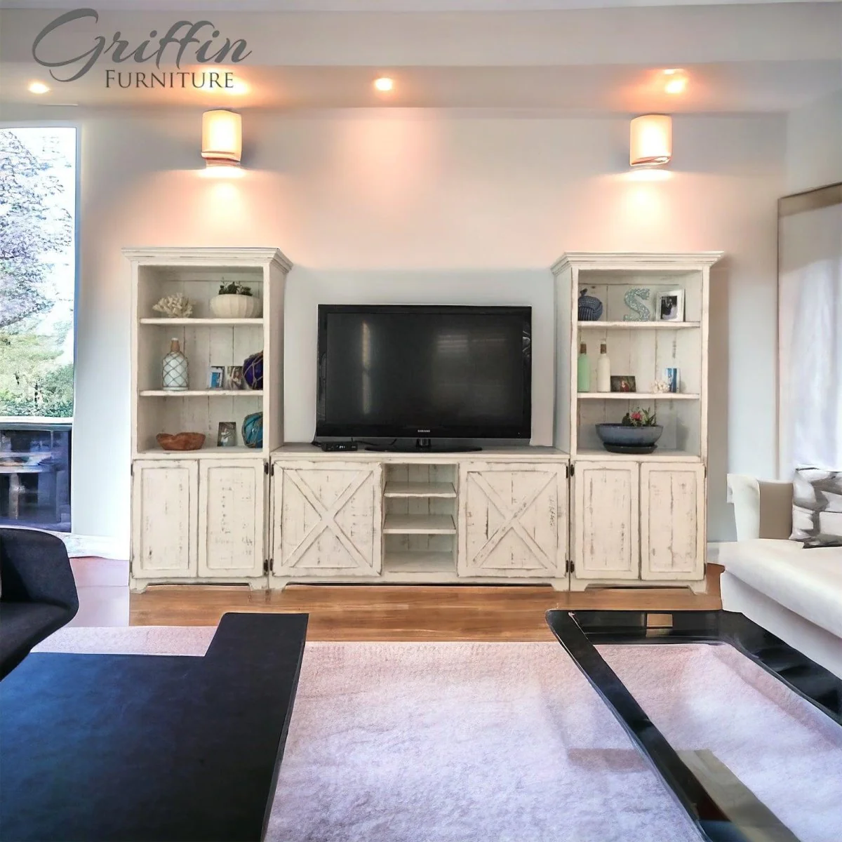 Bradenton Entertainment Center | TV Stand & Media Console | Custom Living Room Furniture with Storage - Image 5