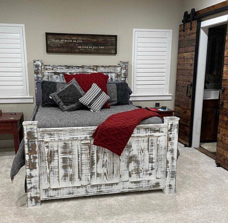Griffin Custom Solid Wood Bed Frame | King & Queen Size | Handmade Farmhouse Bed | Rustic Bedroom Furniture - Image 7