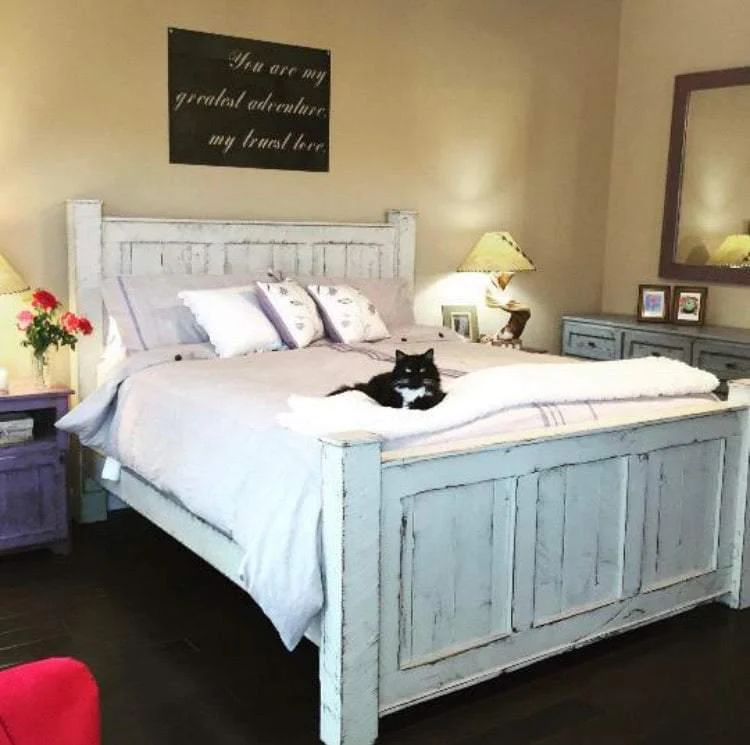 Griffin Custom Solid Wood Bed Frame | King & Queen Size | Handmade Farmhouse Bed | Rustic Bedroom Furniture - Image 6