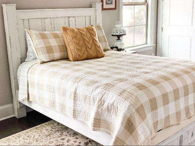 Groveland Solid Wood Bed Frame with Low Footboard | Custom Handmade King & Queen Sizes | Farmhouse Style Platform Bed - Image 3