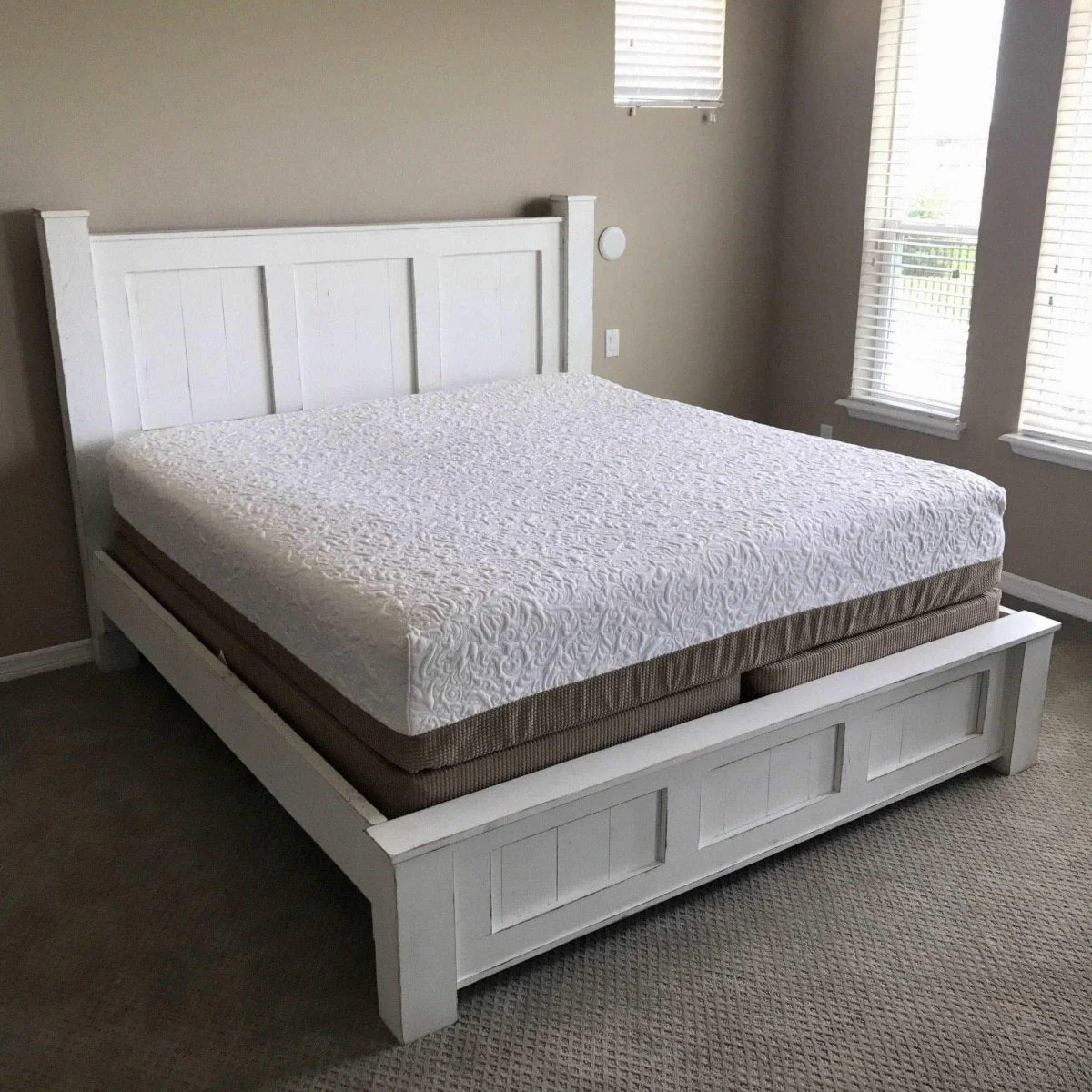 Groveland Solid Wood Bed Frame with Low Footboard | Custom Handmade King & Queen Sizes | Farmhouse Style Platform Bed - Image 4