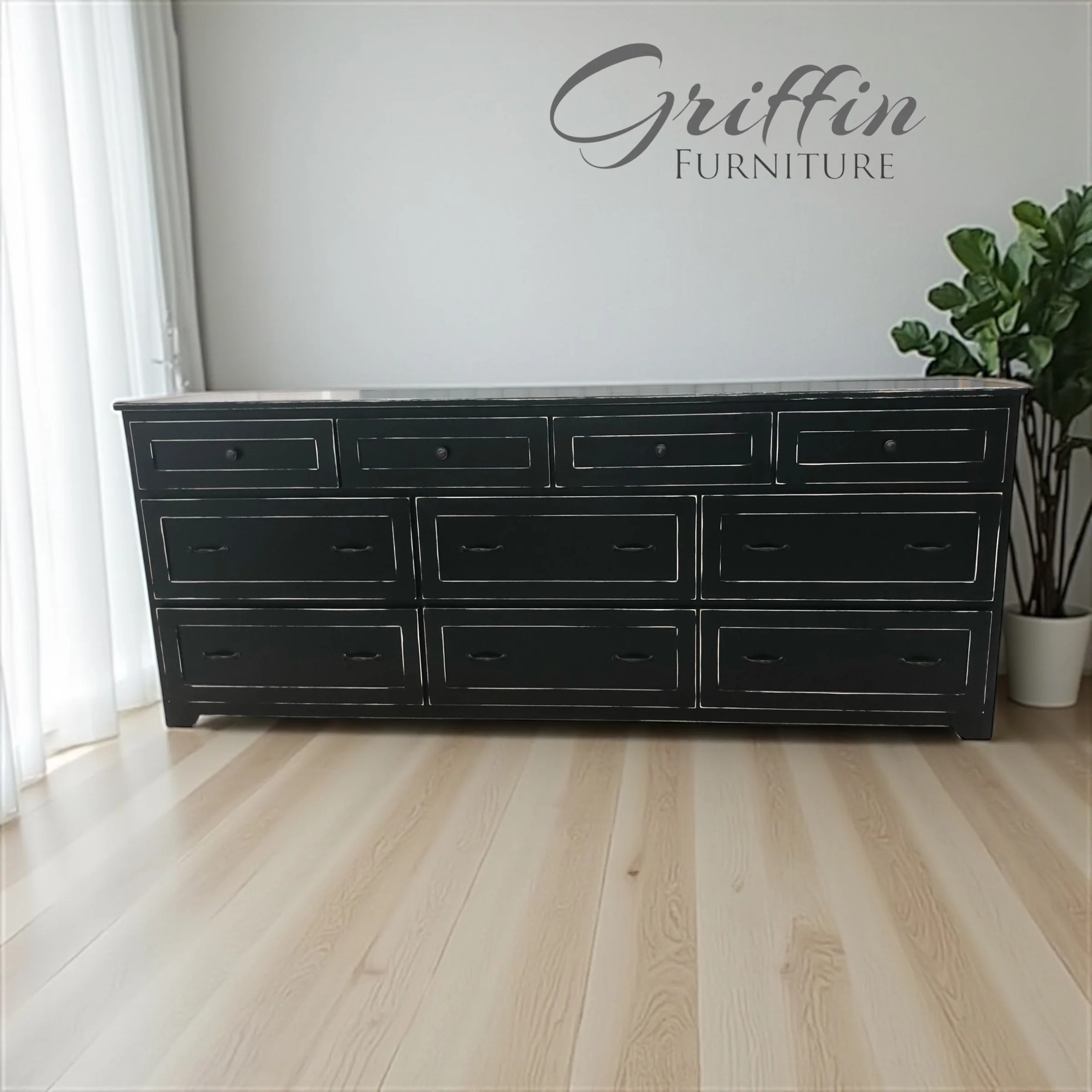 Los Angeles Oversized Solid Wood Dresser – Modern Farmhouse Style with Spacious Storage | Handmade Custom Dresser USA - Image 4