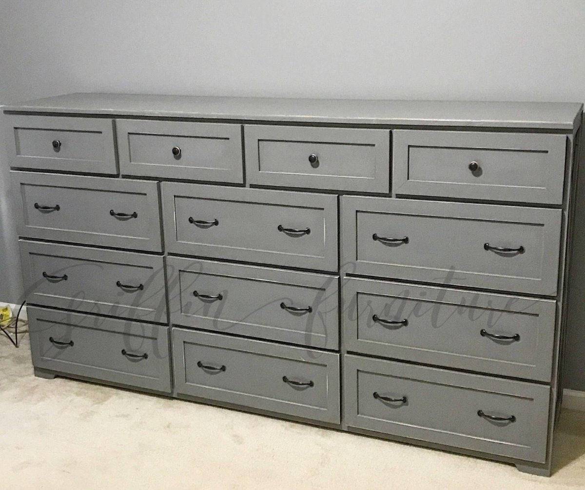 Marietta Dresser – Solid Wood Farmhouse Dresser for Bedroom Storage | Rustic 9-Drawer Dresser Handmade in USA - Image 3