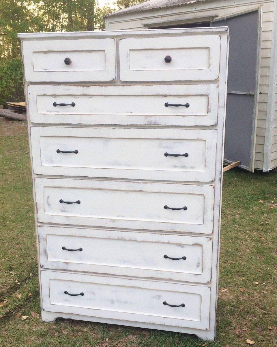 New Jersey Tall Dresser – Handmade Solid Wood Chest of Drawers – Vertical Farmhouse Dresser - Image 4