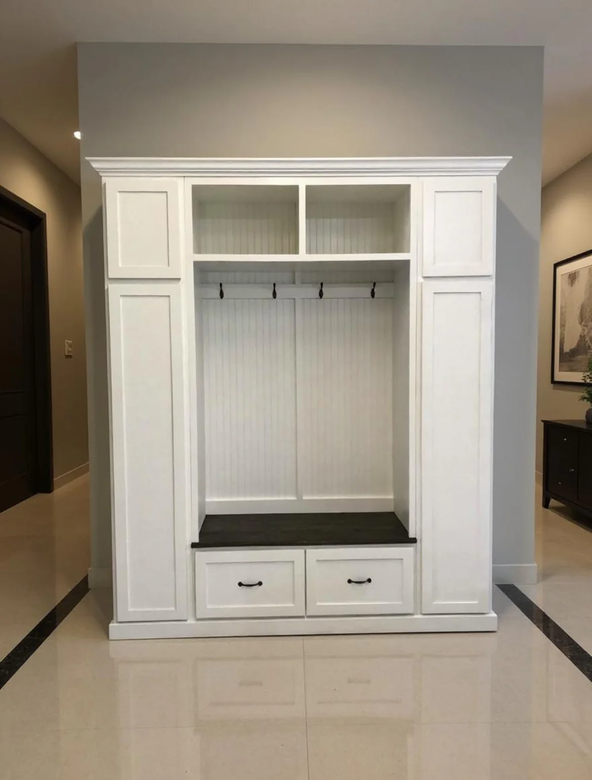 Oklahoma Hall Tree with Bench – Mudroom Locker Storage Unit | Custom Entryway Furniture by Griffin Furniture - Image 4