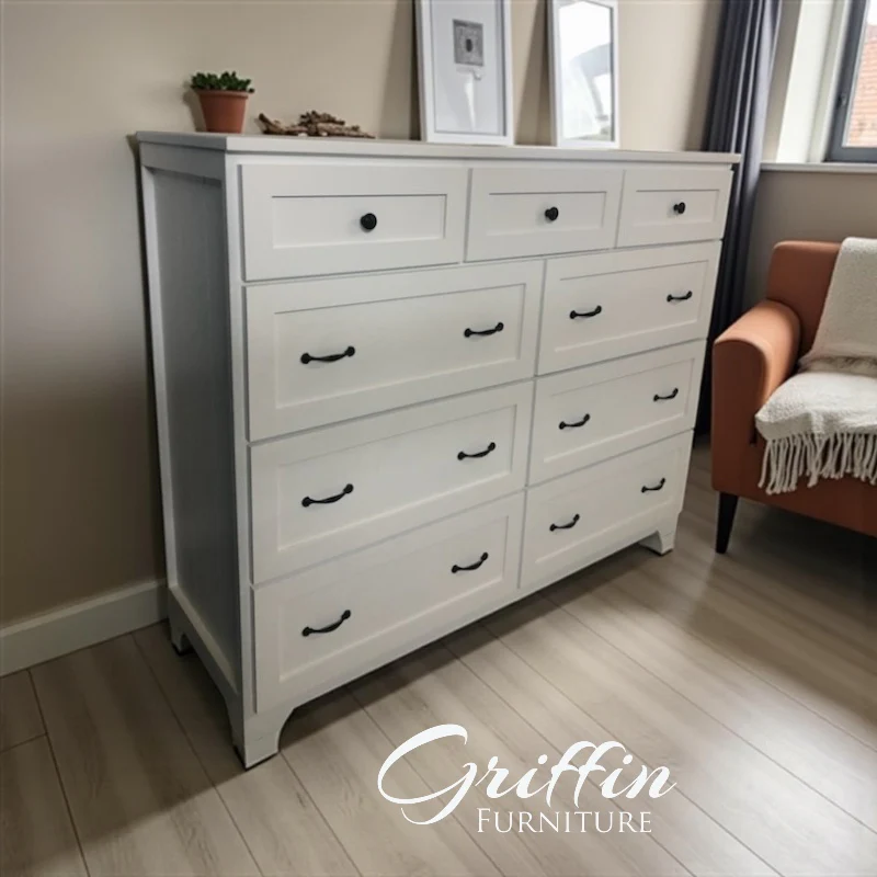 Saint Louis Solid Wood Dresser with Drawers | Custom Farmhouse Storage | Handcrafted Bedroom Furniture - Image 8