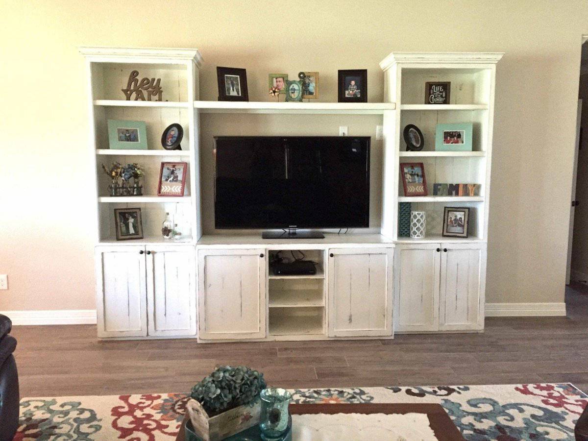 Texas Custom Wood Entertainment Center | Solid Wood TV Stand with Storage | Handcrafted Media Console - Image 5