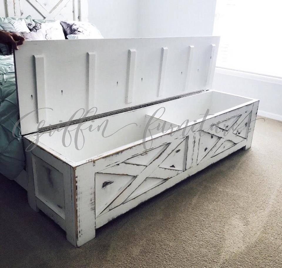 Yulee Barn Door Style Storage Bed Frame | King & Queen Sizes | Rustic Solid Wood Platform Bed with Drawers - Image 3